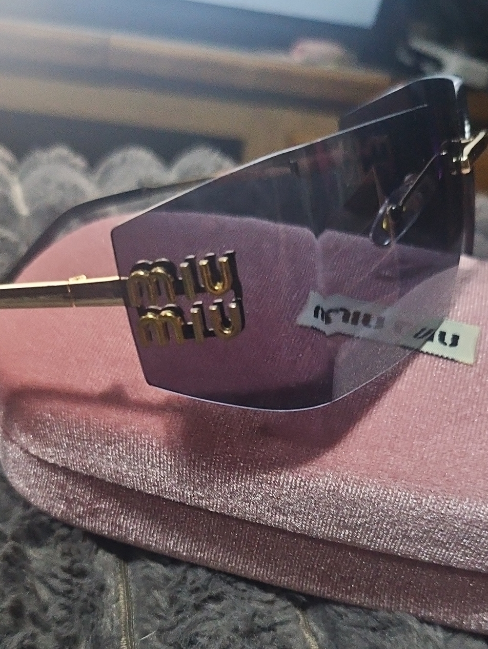 Miu Miu Runway Frameless Sunglasses (Model SMU54Y). - Picture 5 of 15